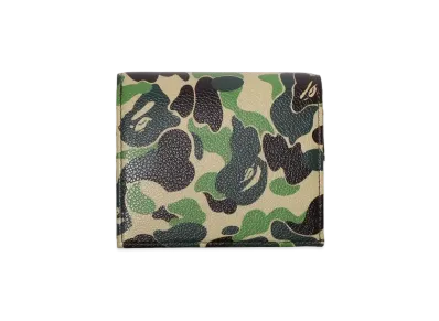 A BATHING APE ABC Camo Mini Wallet "Green"