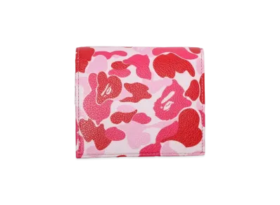 A BATHING APE ABC Camo Mini Wallet "Pink"