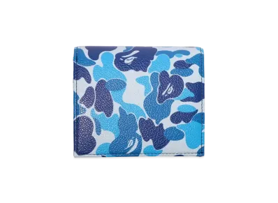 A BATHING APE ABC Camo Mini Wallet "Blue"