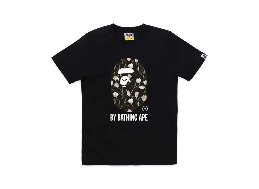 A BATHING APE Tulip Camo By Bathing Tee "Black"