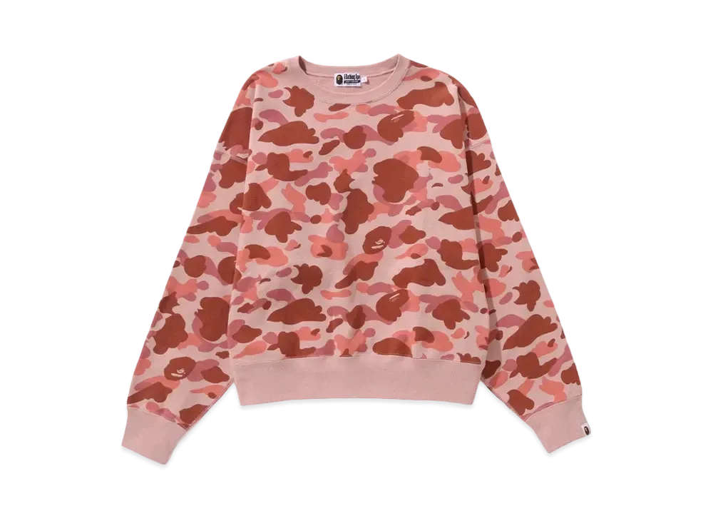 A BATHING APE 1st Camo Crewneck "Pink"
