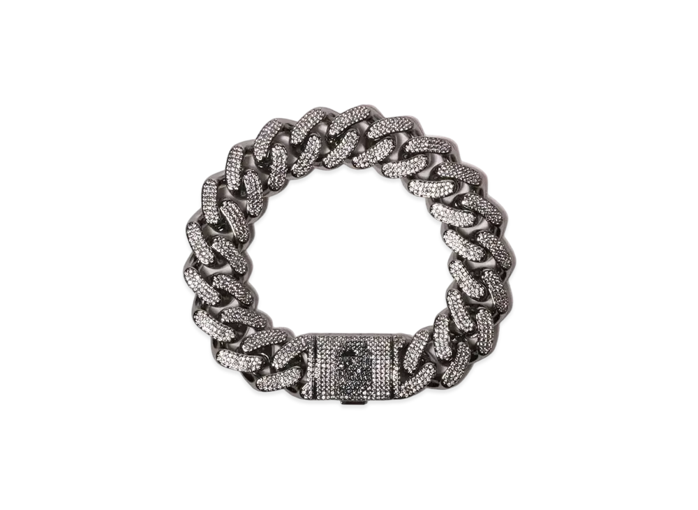 A BATHING APE Ape Head Fat Bracelet "Silver"