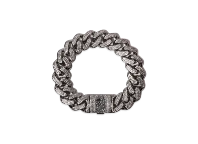 A BATHING APE Ape Head Fat Bracelet "Silver"