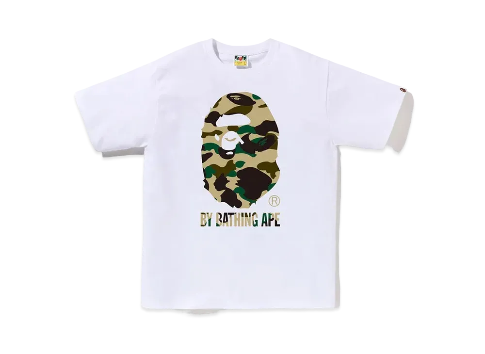 A BATHING APE 1St Camo By Bathing Ape Tee "White/Yellow"
