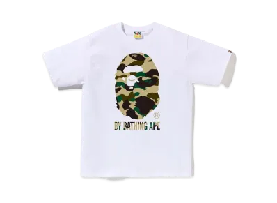 A BATHING APE 1St Camo By Bathing Ape Tee "White/Yellow"