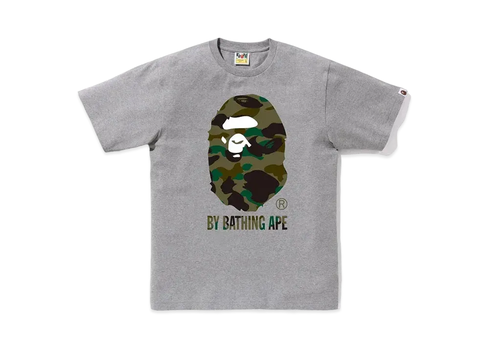 A BATHING APE 1St Camo By Bathing Ape Tee "Gray/Green"