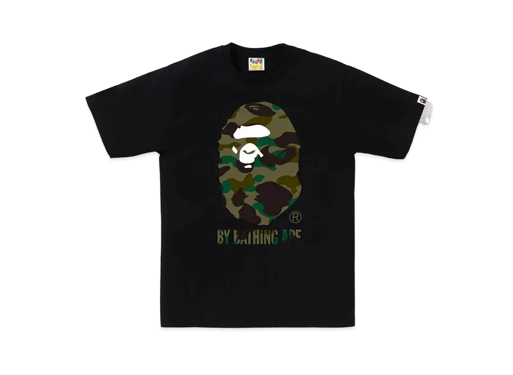 A BATHING APE 1St Camo By Bathing Ape Tee "Black/Green"