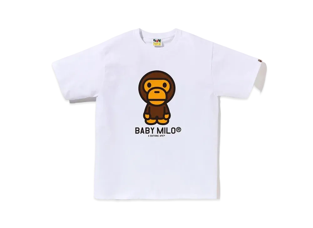 A BATHING APE Baby Milo Tee "White"
