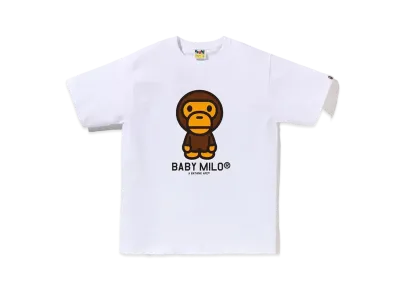 A BATHING APE Baby Milo Tee "White"