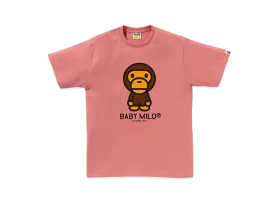 A BATHING APE Baby Milo Tee "Pink"