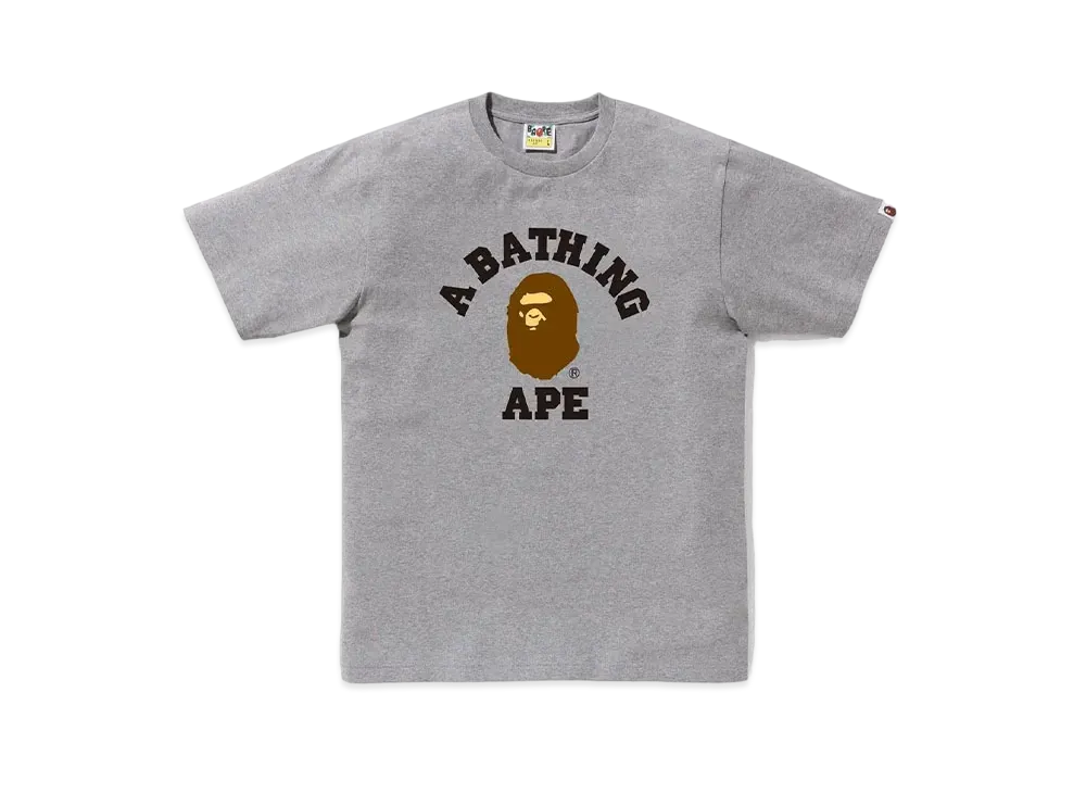 A BATHING APE College Tee "Gray"