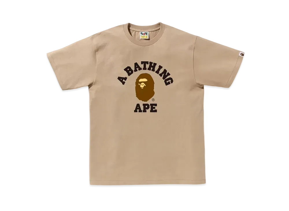 A BATHING APE College Tee "Beige"