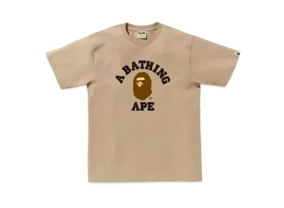 A BATHING APE College Tee "Beige"