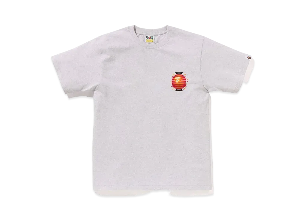 A BATHING APE Japanese Lantern Tee "Gray"