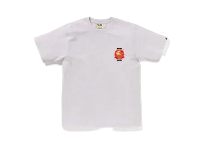 A BATHING APE Japanese Lantern Tee "Gray"