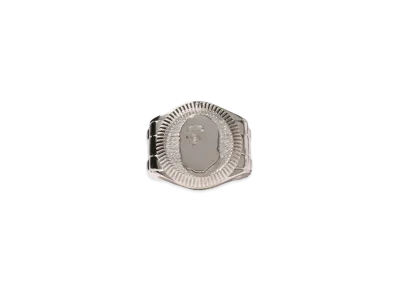 A BATHING APE Ape Head Ring "Silver"