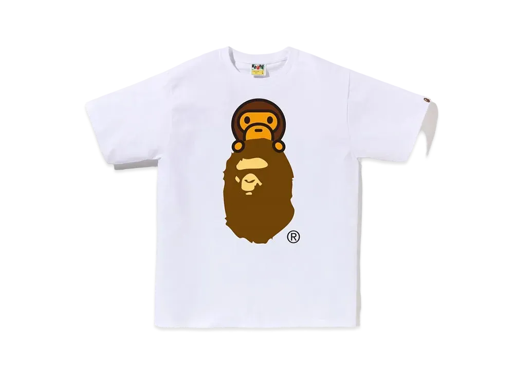 A BATHING APE Milo On Ape Head Tee "White"