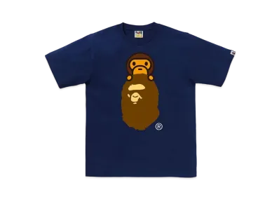 A BATHING APE Milo On Ape Head Tee "Navy"