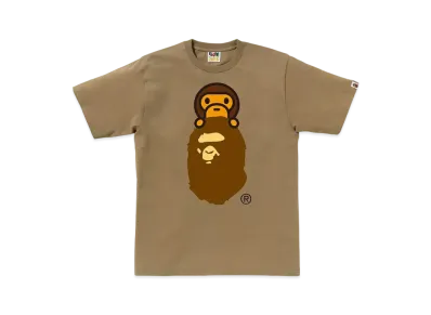 A BATHING APE Milo On Ape Head Tee "Beige"