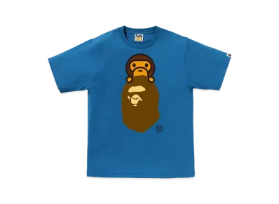 A BATHING APE Milo On Ape Head Tee "Blue"