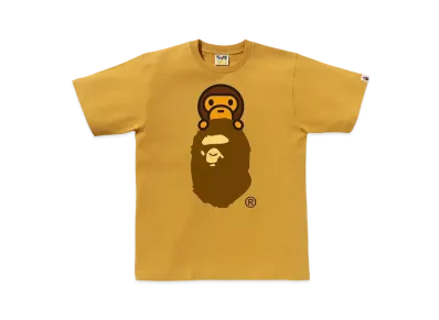 A BATHING APE Milo On Ape Head Tee "Yellow"
