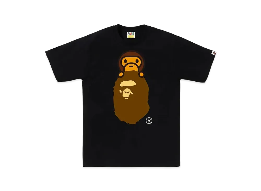 A BATHING APE Milo On Ape Head Tee "Black"