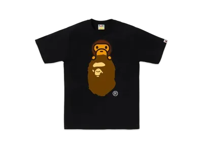 A BATHING APE Milo On Ape Head Tee "Black"