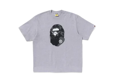 A BATHING APE Shark Seijin Ape Head Relaxed Fit Tee "Gray"