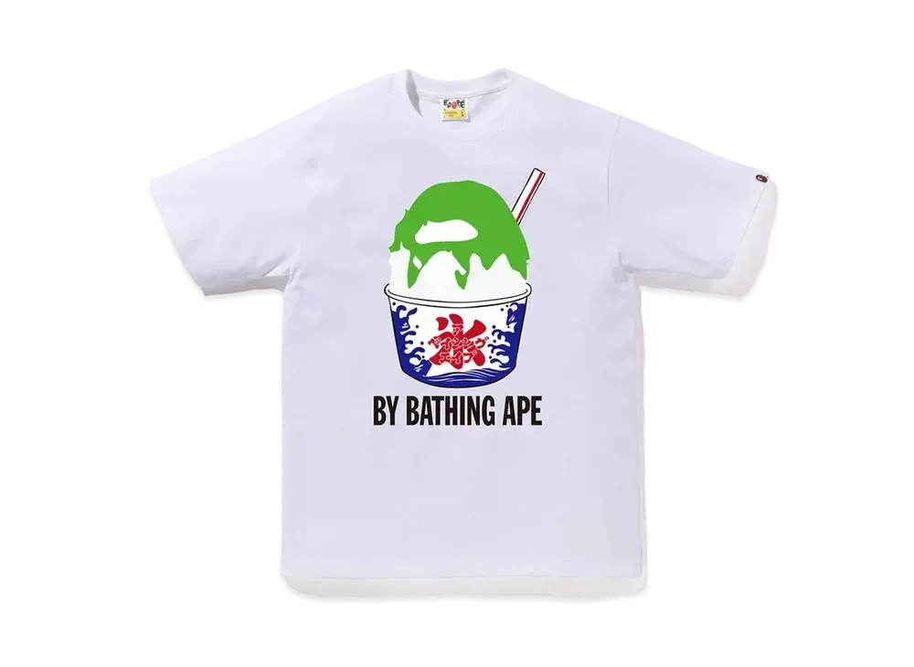 A BATHING APE Shave Ice By Bathing Ape Tee "White"