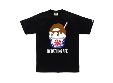 A BATHING APE Shave Ice By Bathing Ape Tee "Black"