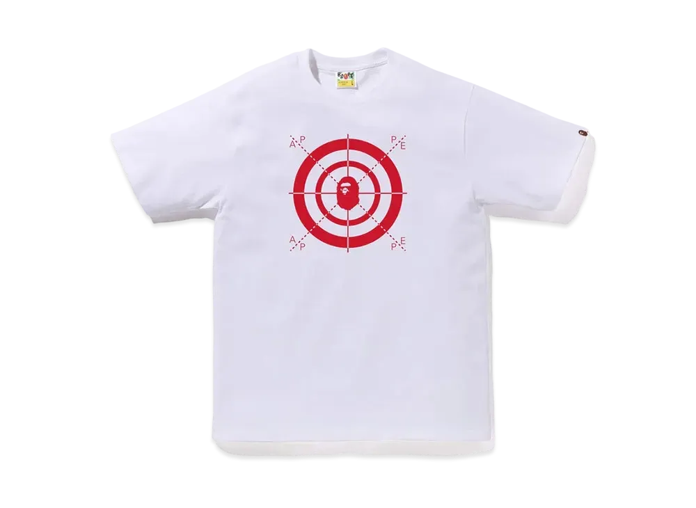 A BATHING APE Shooting Gallery Tee "White"