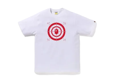 A BATHING APE Shooting Gallery Tee "White"