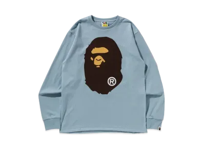 A BATHING APE Big Ape Head L/S Tee "Sax"