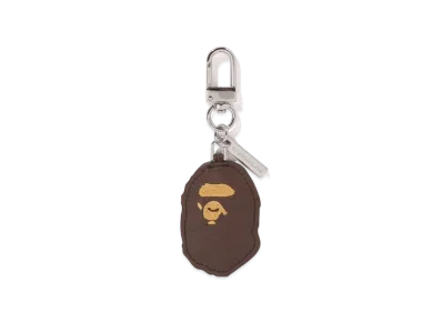 A BATHING APE Ape Head Keychain "Brown"