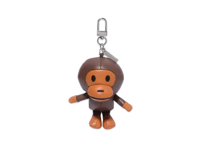 A BATHING APE Baby Milo Plush Doll Keychain "Brown"
