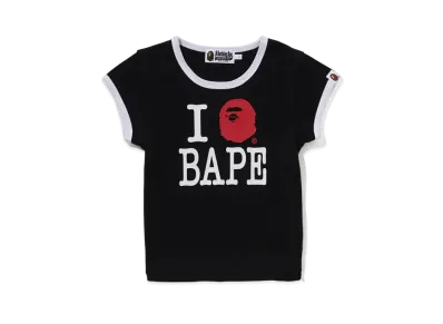 A BATHING APE I Love Bape Mini Tee "Black"