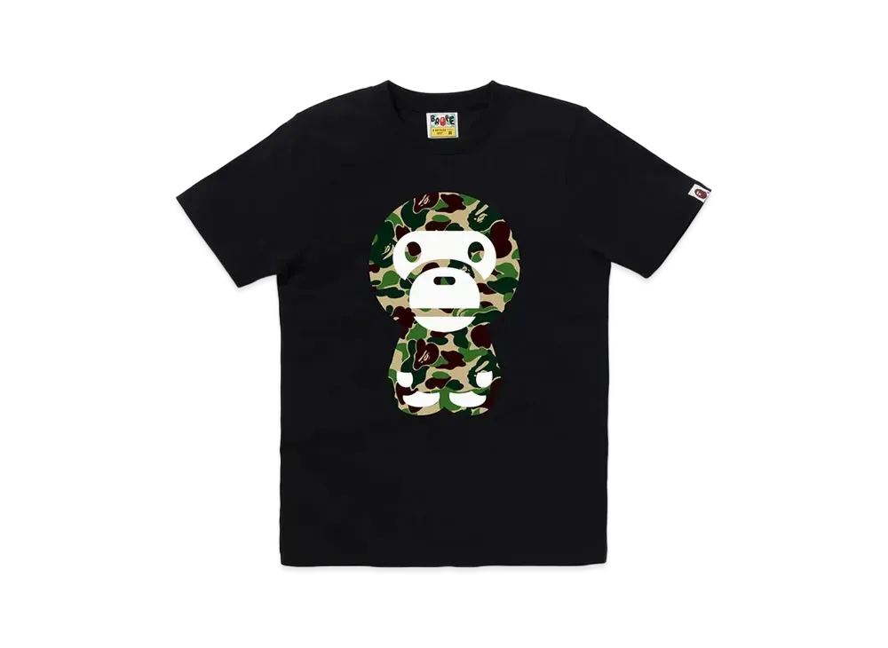 A BATHING APE ABC Camo Big Baby Milo Tee "Black/Green"