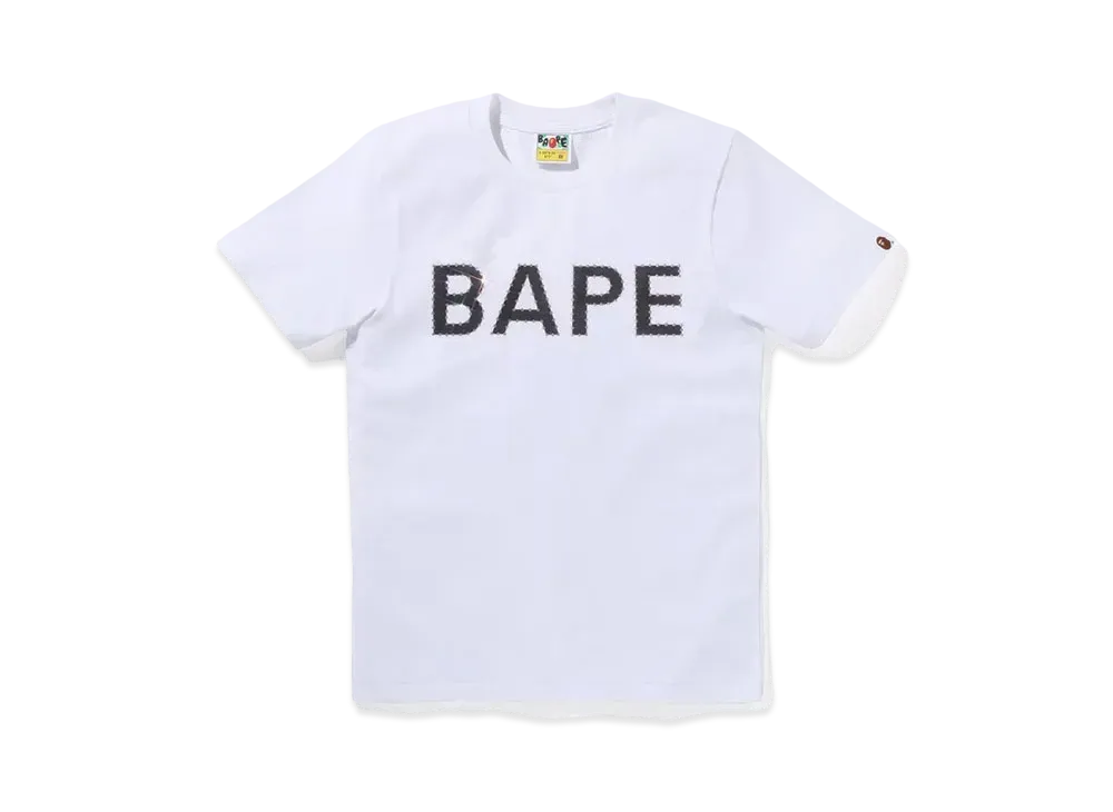 A BATHING APE Crystal Stone Bape Tee "White"