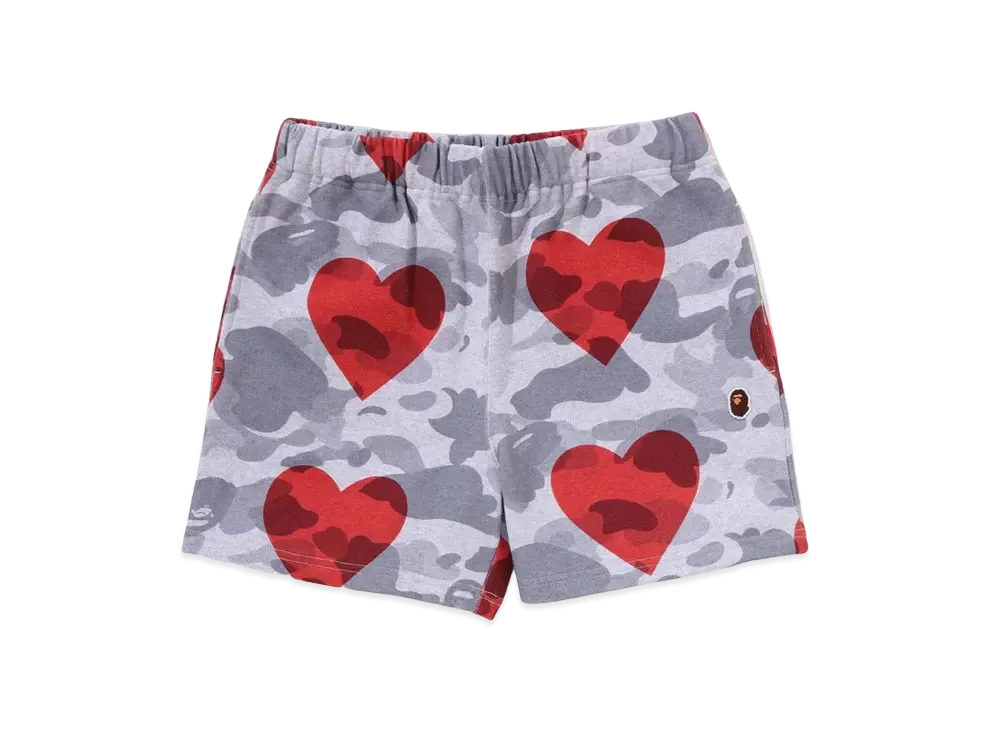A BATHING APE I Love Bape Sweat Shorts "Gray"