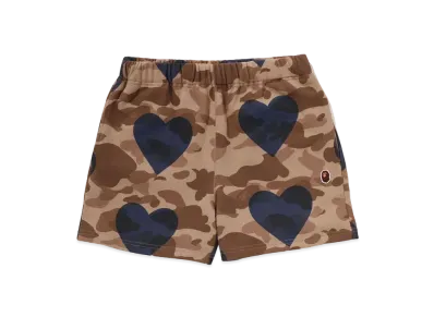 A BATHING APE I Love Bape Sweat Shorts "Brown"