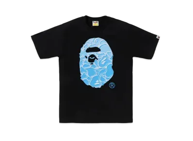 A BATHING APE ABC Sea Surface Camo Ape Head Tee "Black"