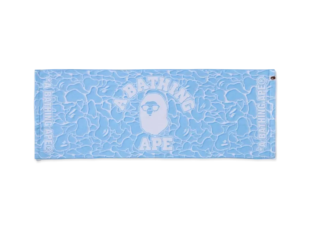 A BATHING APE ABC Sea Surface Camo Beach Towel "Blue"