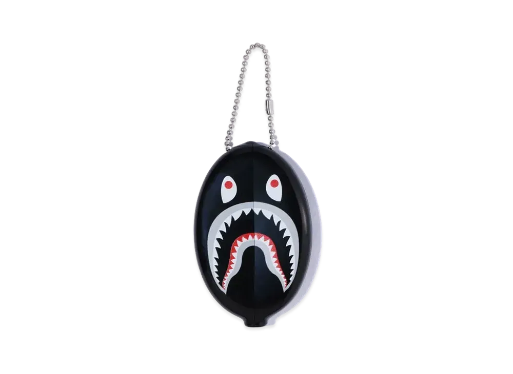 A BATHING APE Shark Coin Case "Black"