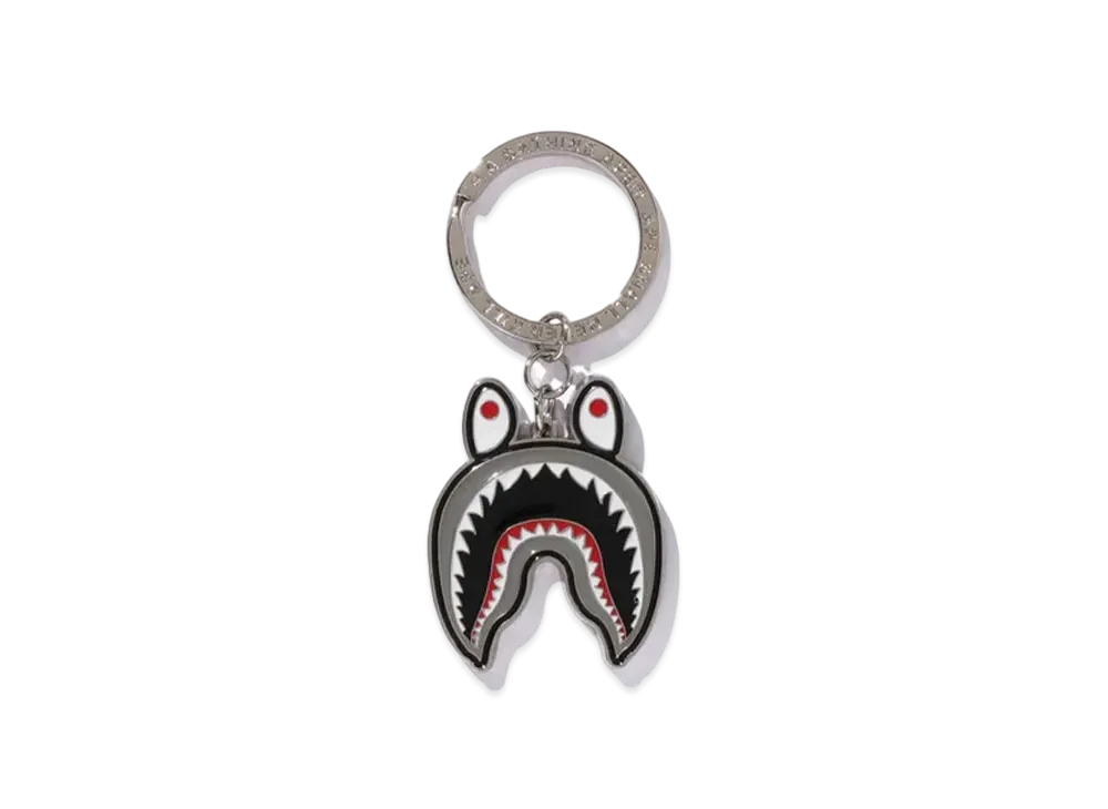 A BATHING APE Shark Metal Keychain "Black"