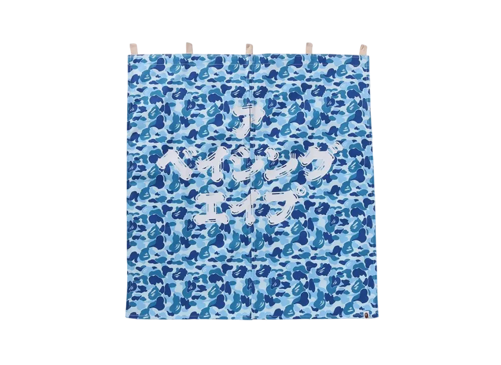 A BATHING APE ABC Camo Noren Curtain "Blue"