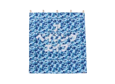 A BATHING APE ABC Camo Noren Curtain "Blue"