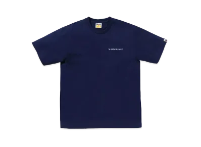 A BATHING APE Japanese Tattoo Logo Tee "Navy"