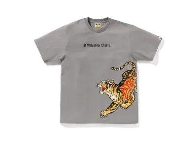 A RISING BAPE Tiger And Dragon Tee "Gray"