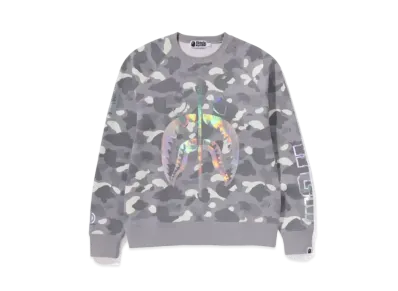 A BATHING APE Shark Crewneck "Gray"