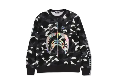 A BATHING APE Shark Crewneck "Black"
